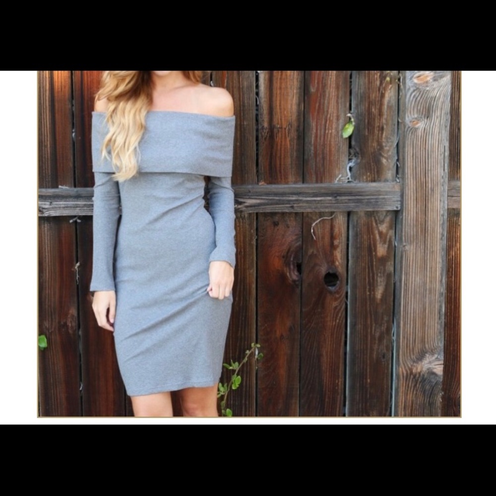 Grey Sweater dress